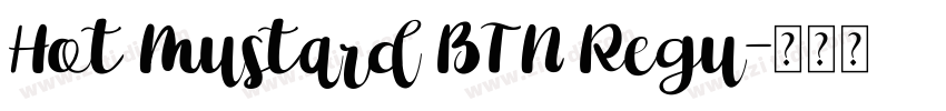 Hot Mustard BTN Regu字体转换